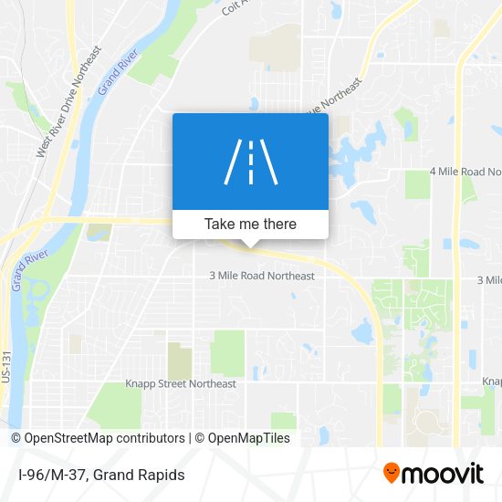 Mapa de I-96/M-37