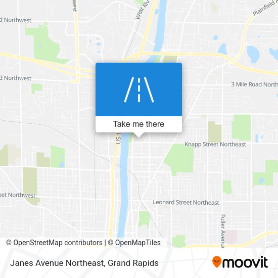 Janes Avenue Northeast map