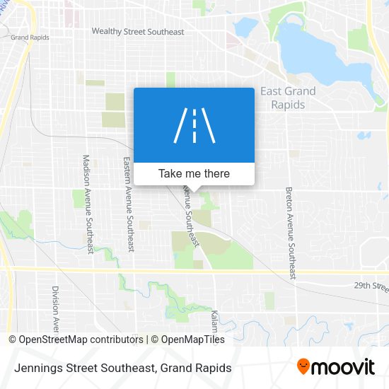 Mapa de Jennings Street Southeast