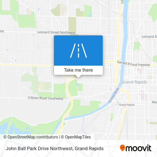 John Ball Park Drive Northwest map