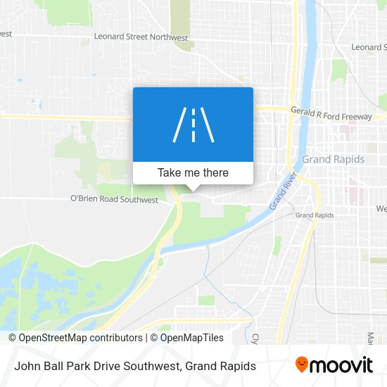 Mapa de John Ball Park Drive Southwest