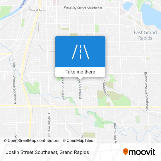 Joslin Street Southeast map