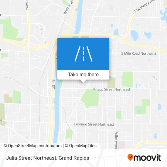 Julia Street Northeast map