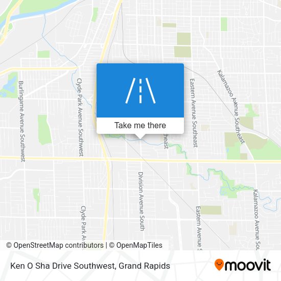 Ken O Sha Drive Southwest map