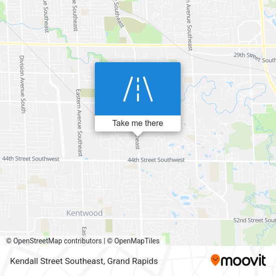 Kendall Street Southeast map