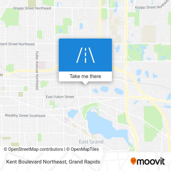 Kent Boulevard Northeast map