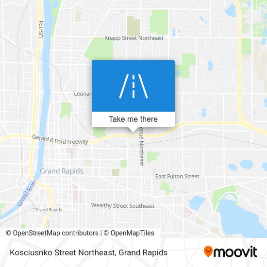 Mapa de Kosciusnko Street Northeast