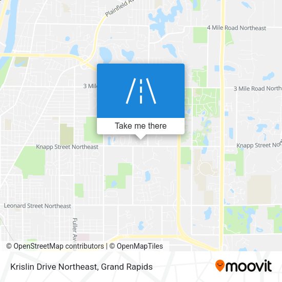 Krislin Drive Northeast map