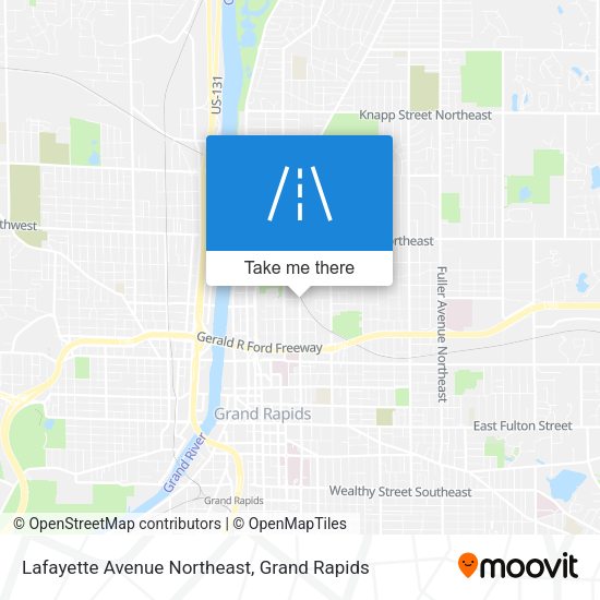 Lafayette Avenue Northeast map