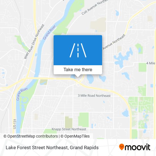 Lake Forest Street Northeast map