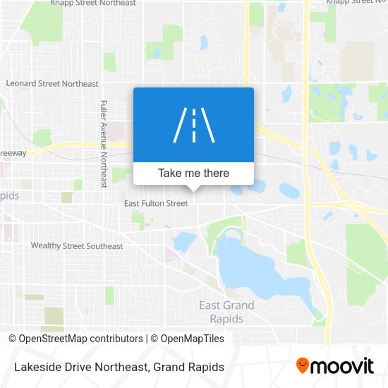 Mapa de Lakeside Drive Northeast