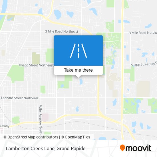 Lamberton Creek Lane map