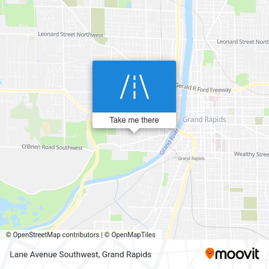 Lane Avenue Southwest map