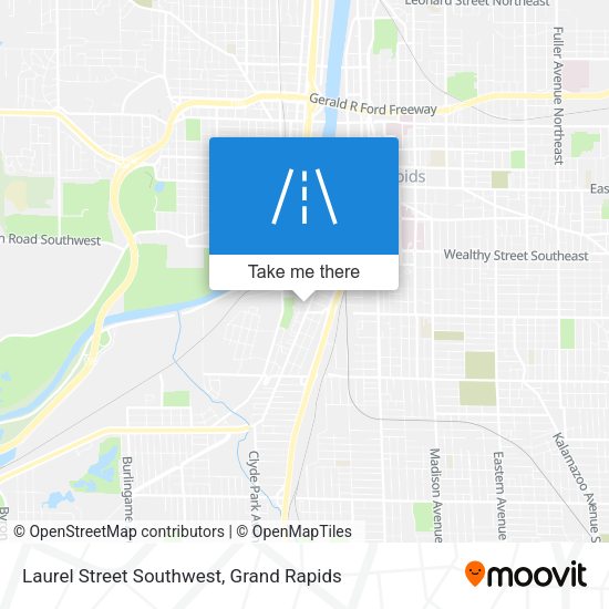 Mapa de Laurel Street Southwest