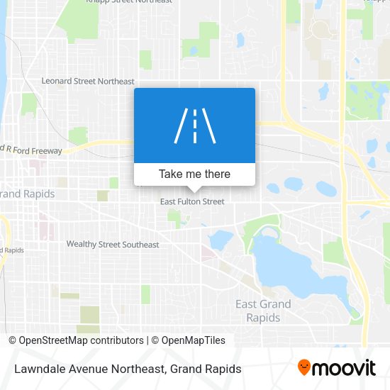Lawndale Avenue Northeast map