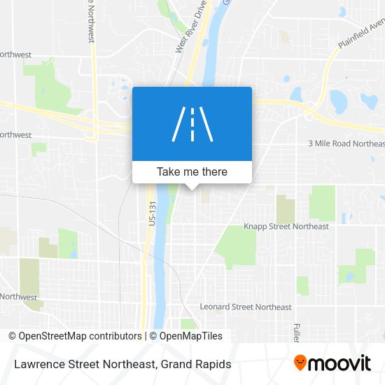 Lawrence Street Northeast map