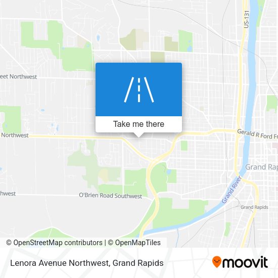 Lenora Avenue Northwest map