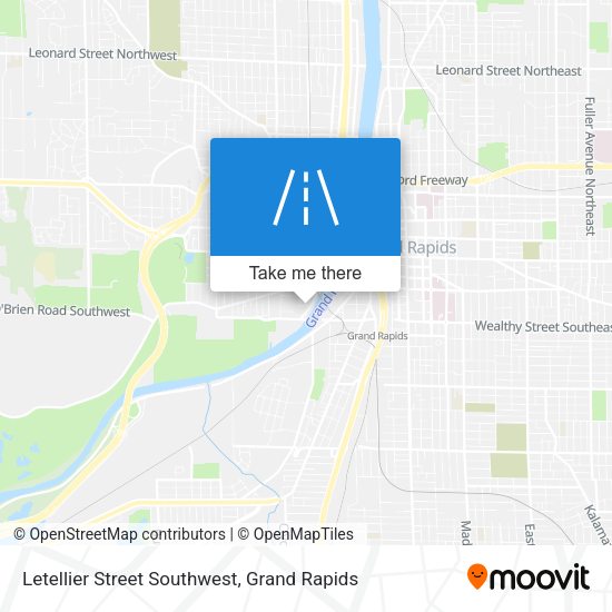 Letellier Street Southwest map