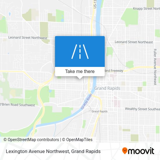 Lexington Avenue Northwest map