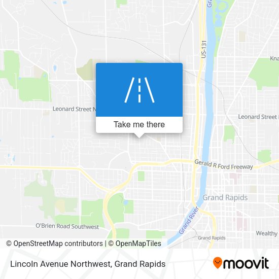 Lincoln Avenue Northwest map