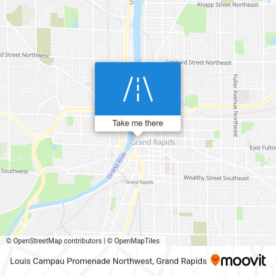 Mapa de Louis Campau Promenade Northwest