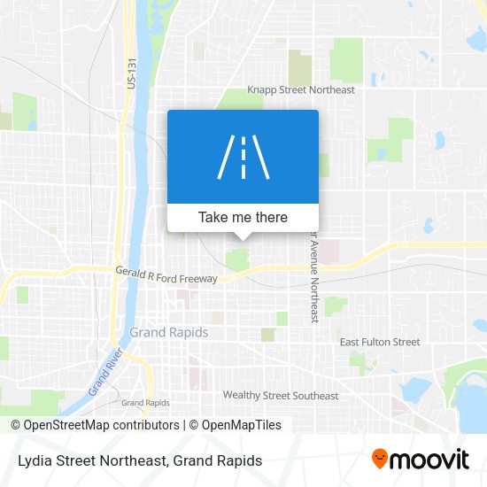 Lydia Street Northeast map