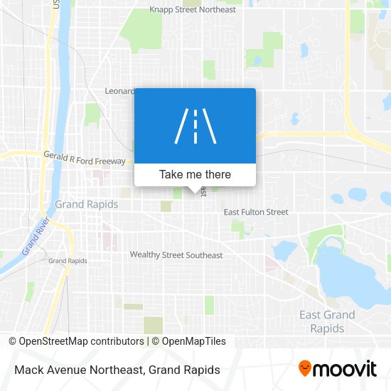 Mack Avenue Northeast map