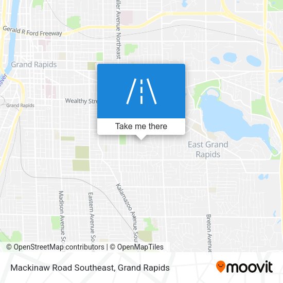 Mackinaw Road Southeast map