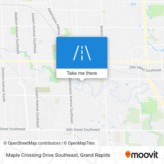 Maple Crossing Drive Southeast map