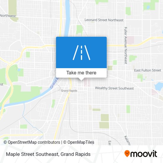 Maple Street Southeast map