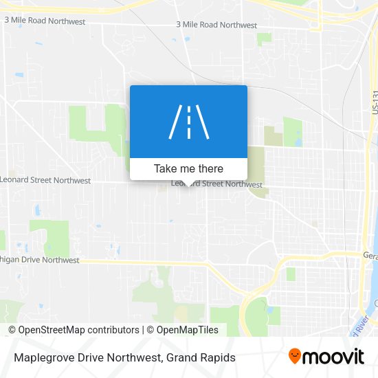 Maplegrove Drive Northwest map