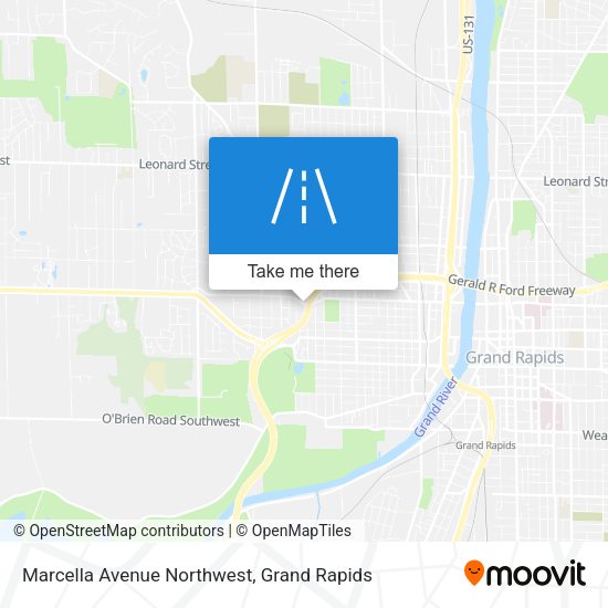 Mapa de Marcella Avenue Northwest
