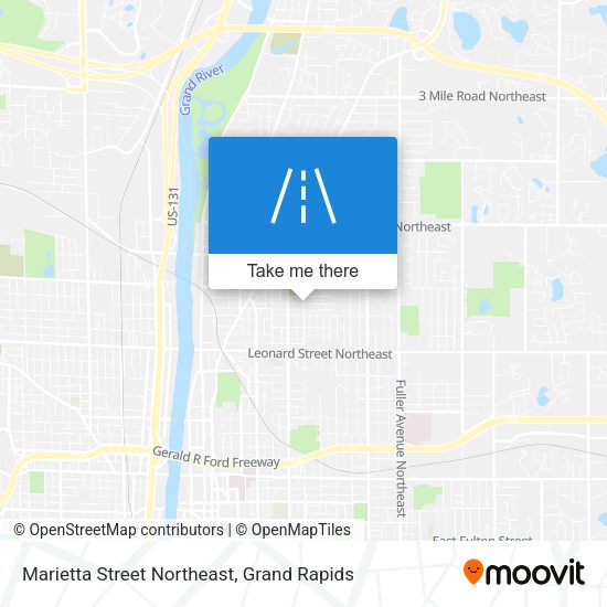 Mapa de Marietta Street Northeast