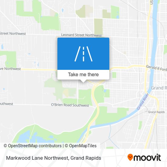 Mapa de Markwood Lane Northwest