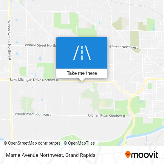 Marne Avenue Northwest map