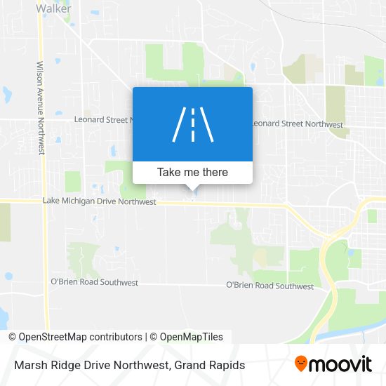 Marsh Ridge Drive Northwest map
