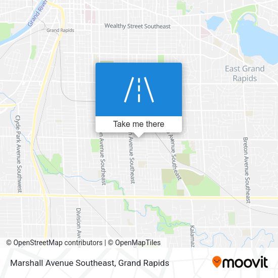 Marshall Avenue Southeast map