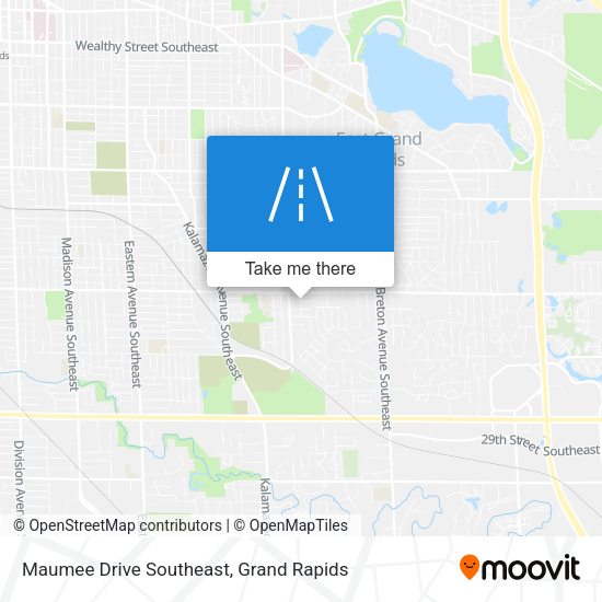 Mapa de Maumee Drive Southeast