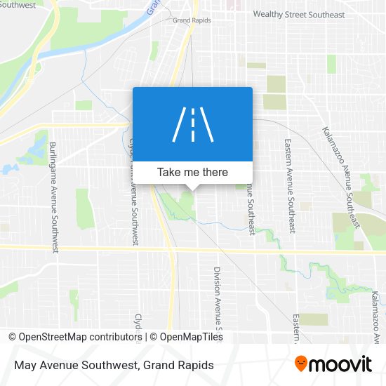 May Avenue Southwest map