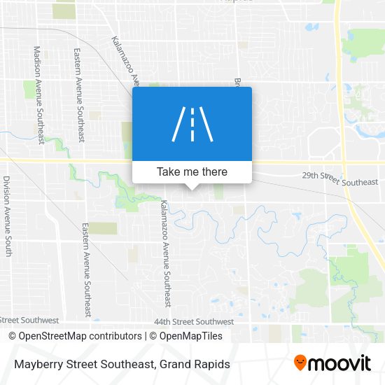 Mayberry Street Southeast map