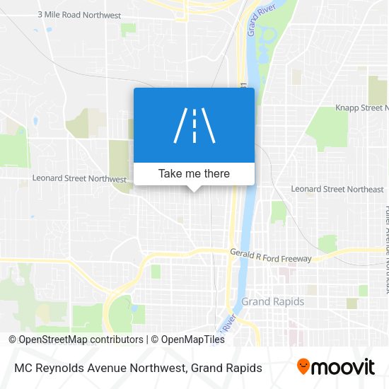 MC Reynolds Avenue Northwest map