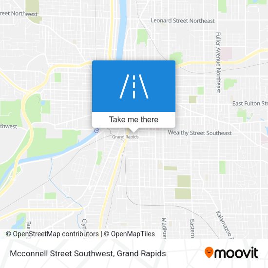 Mapa de Mcconnell Street Southwest