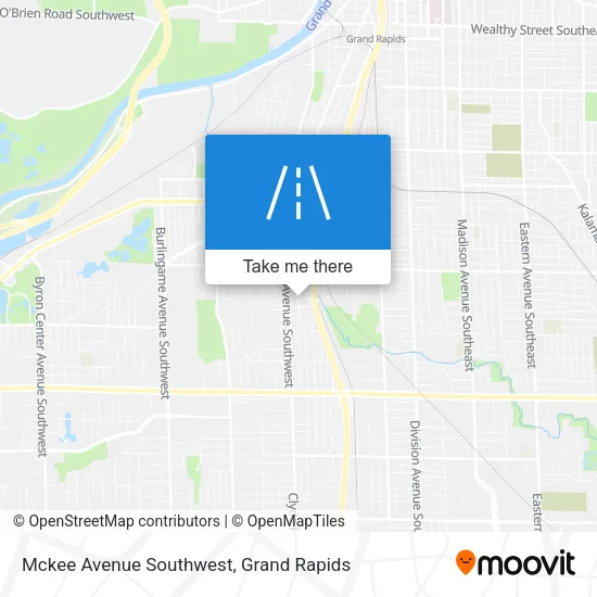 Mckee Avenue Southwest map