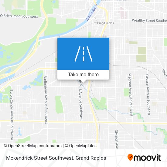 Mckendrick Street Southwest map