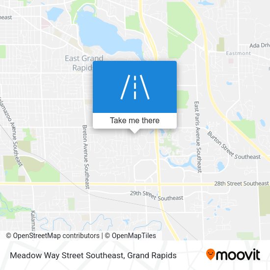 Meadow Way Street Southeast map
