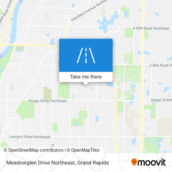 Meadowglen Drive Northeast map