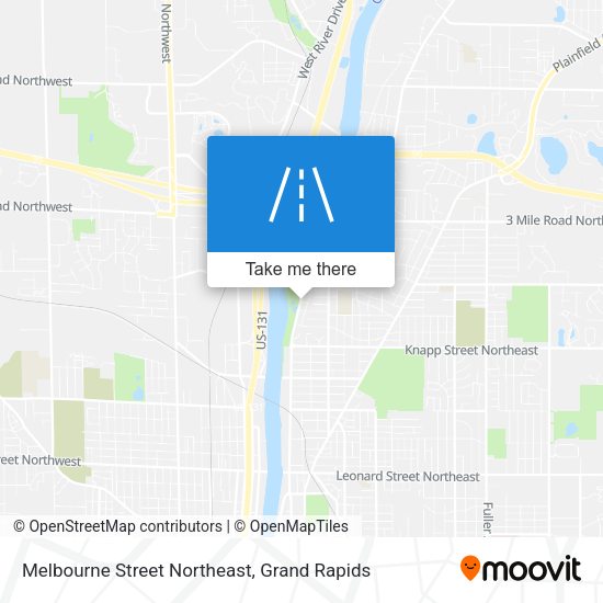 Mapa de Melbourne Street Northeast