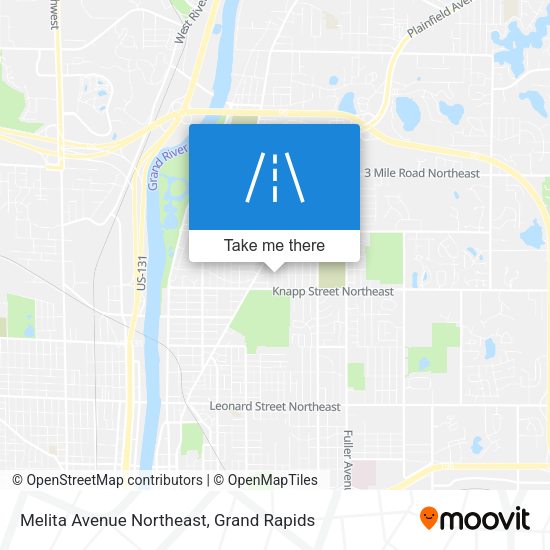 Melita Avenue Northeast map