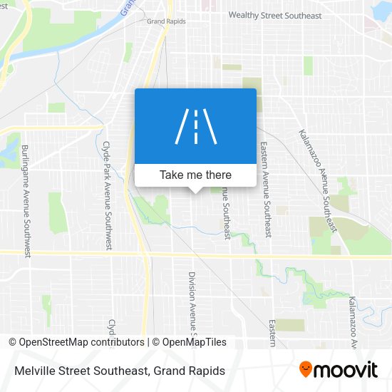 Melville Street Southeast map