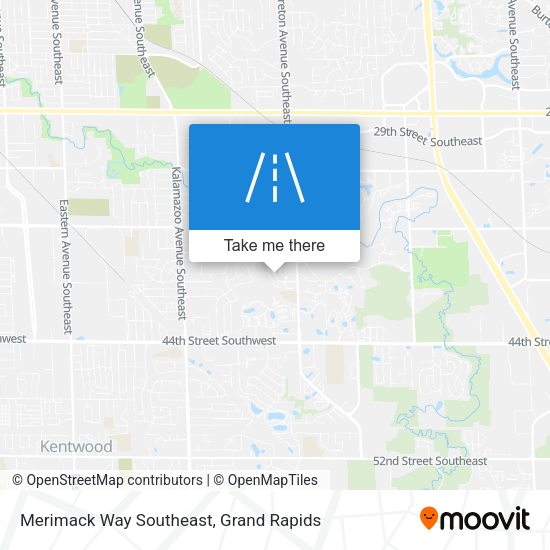 Merimack Way Southeast map